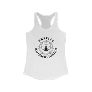 Essential Workers Gracias Trabajadoras Esenciales Racerback Tank