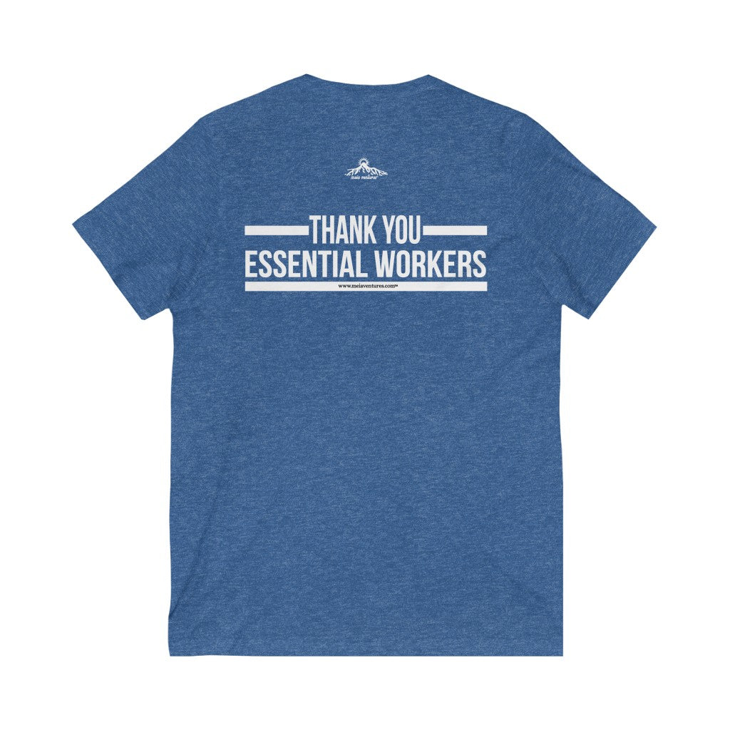 Essential Worker T-Shirt - Gratitude / Appreciation V-Neck Tee