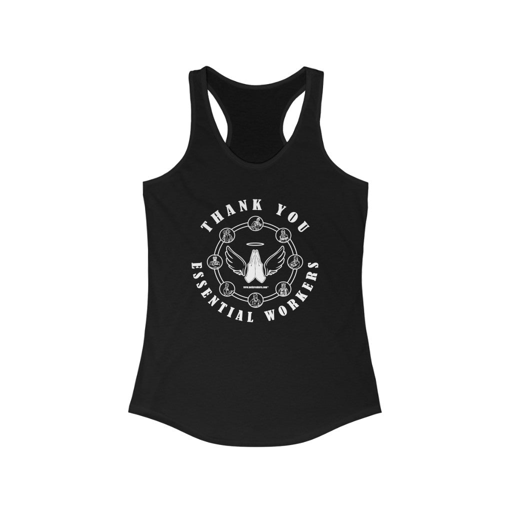 Essential Workers Gratitude Racerback Tank