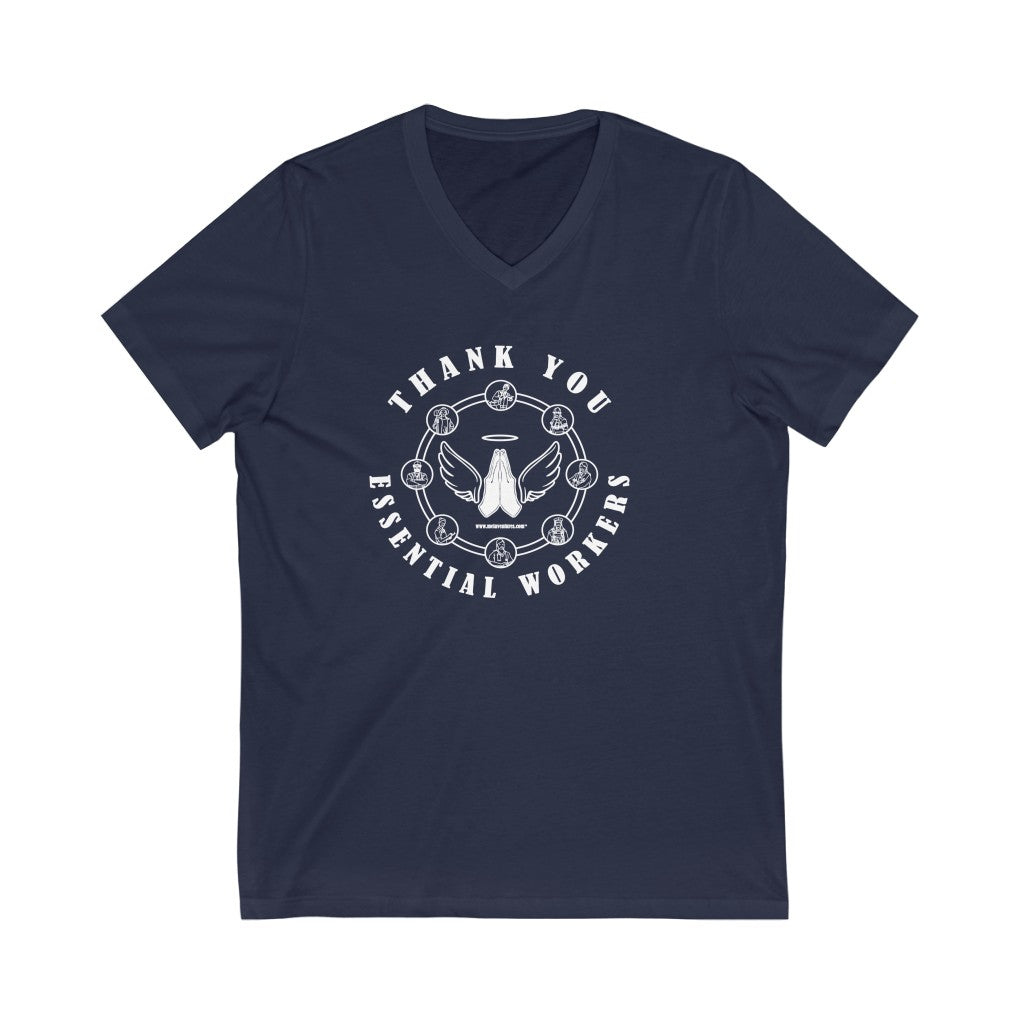 Essential Worker T-Shirt - Gratitude / Appreciation V-Neck Tee