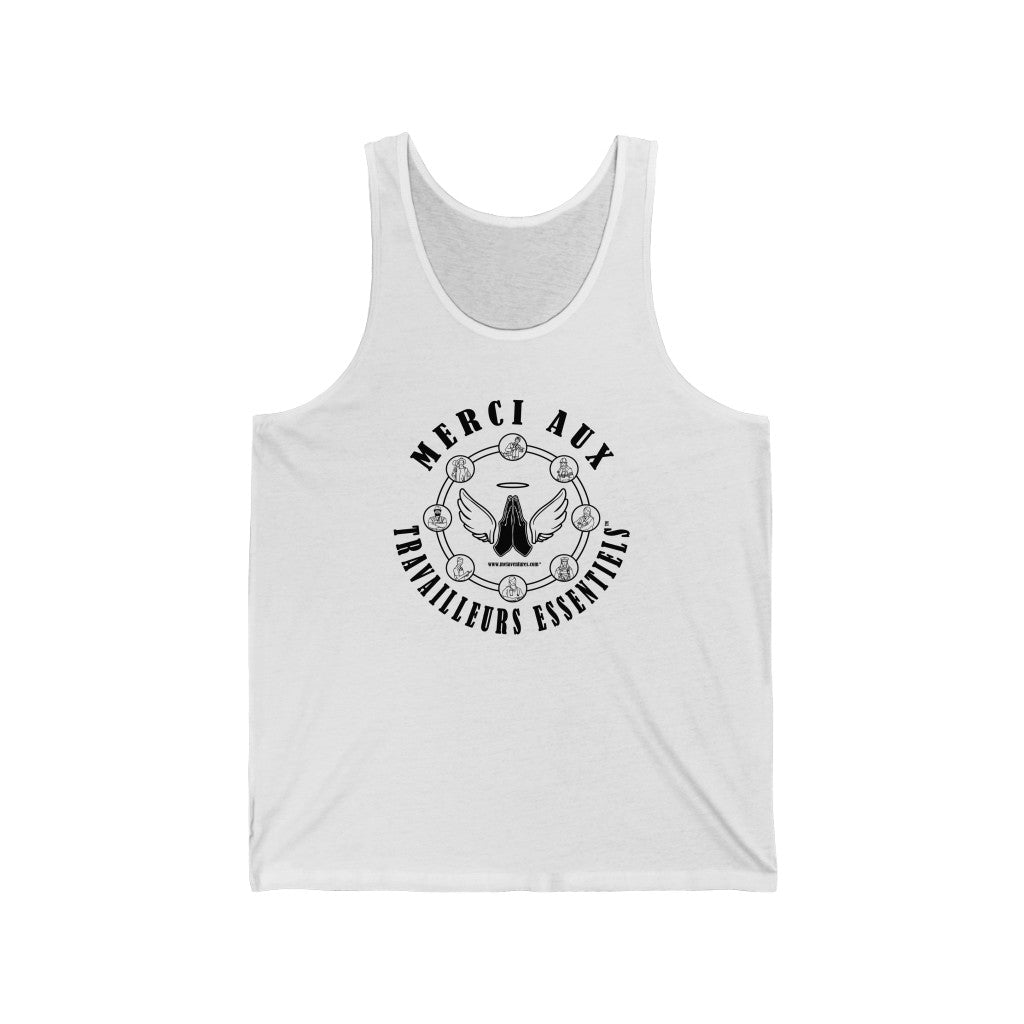 Essential Workers Merci Aux Travailleurs Essentiels Unisex Jersey Tank Top