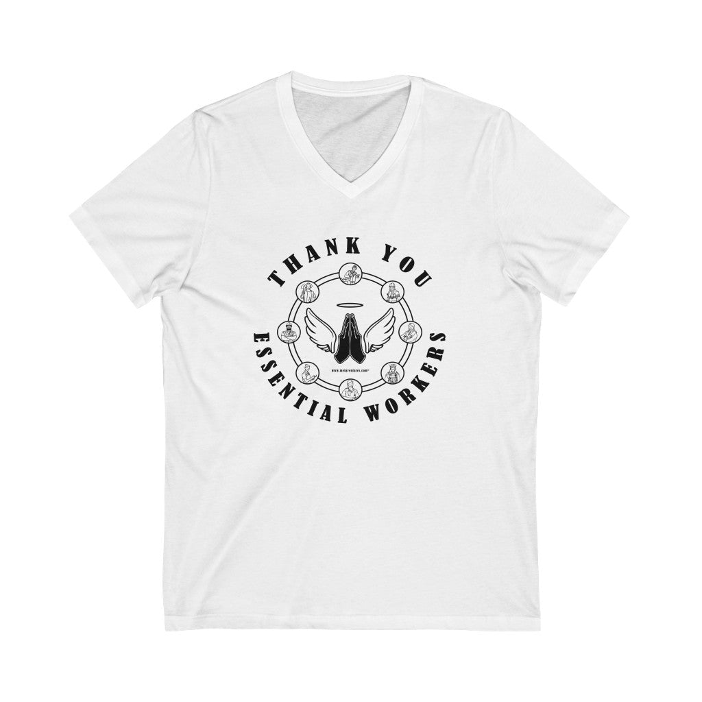 Essential Worker T-Shirt - Gratitude / Appreciation V-Neck Tee