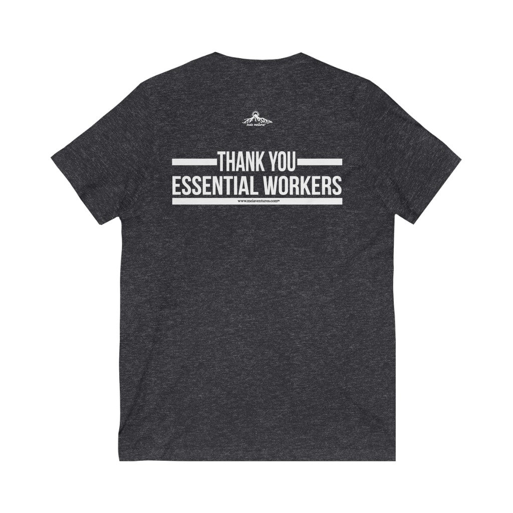 Essential Worker T-Shirt - Gratitude / Appreciation V-Neck Tee