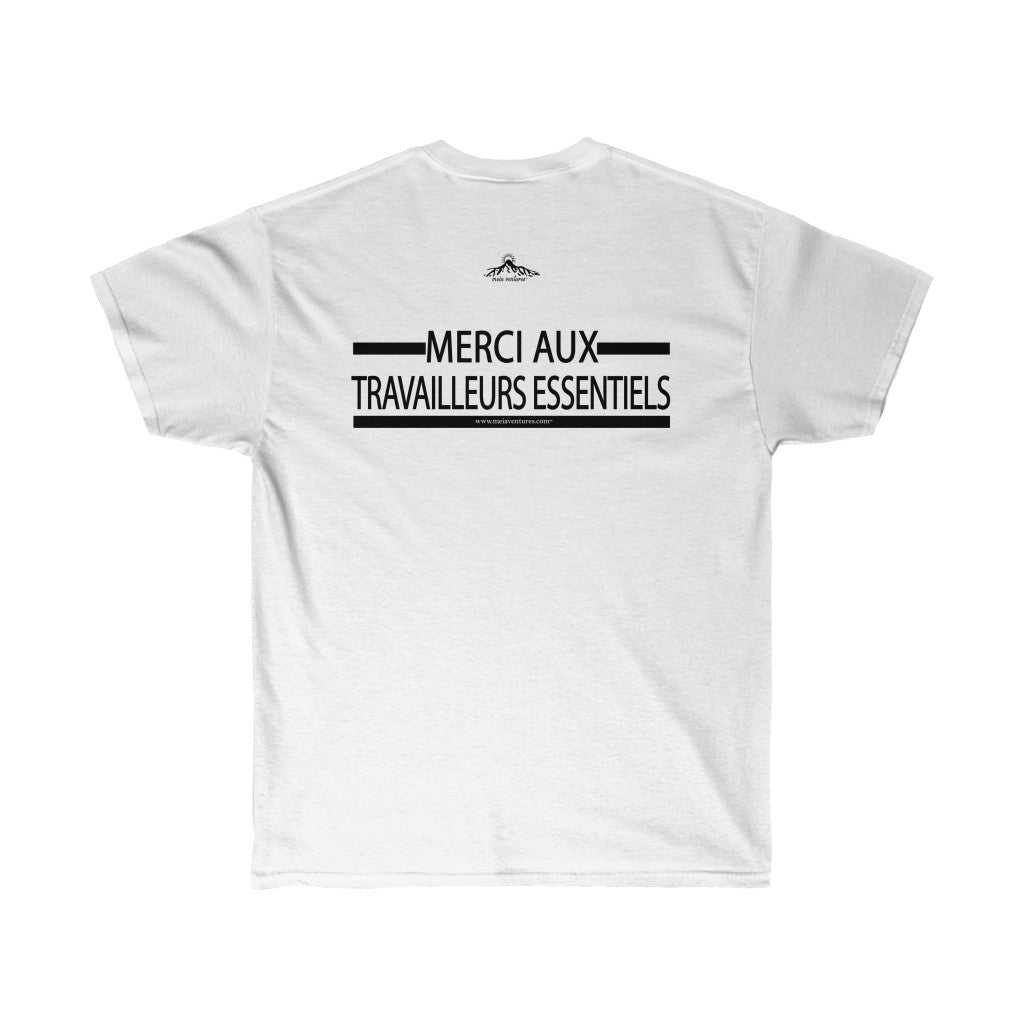 Essential Workers Merci Aux Travailleurs Essentiels Thank You T-Shirt