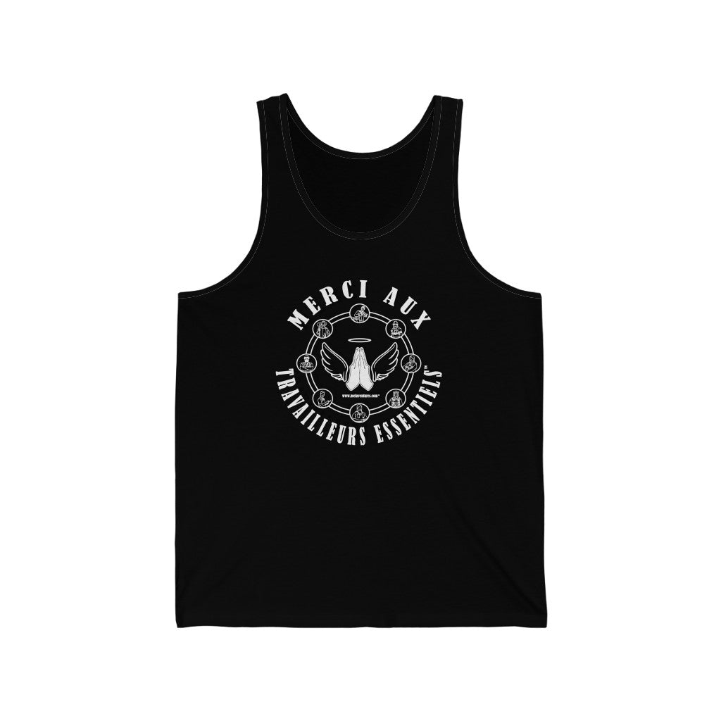 Essential Workers Merci Aux Travailleurs Essentiels Unisex Jersey Tank Top