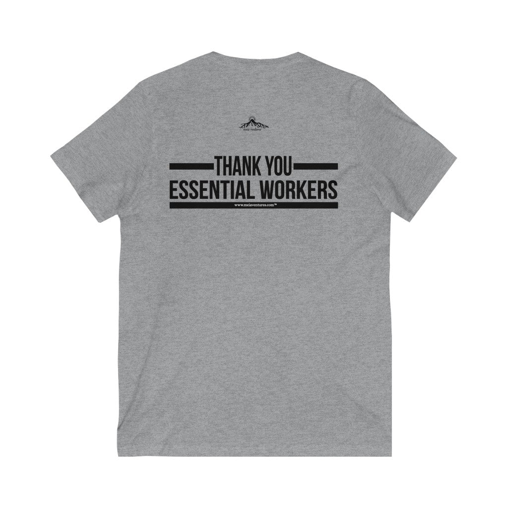 Essential Worker T-Shirt - Gratitude / Appreciation V-Neck Tee