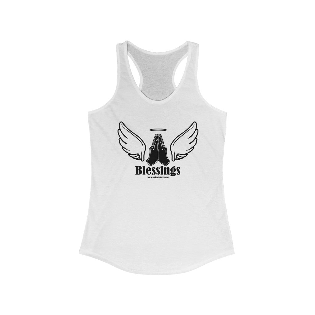 Blessings Gratitude Appreciation Racerback Tank Top