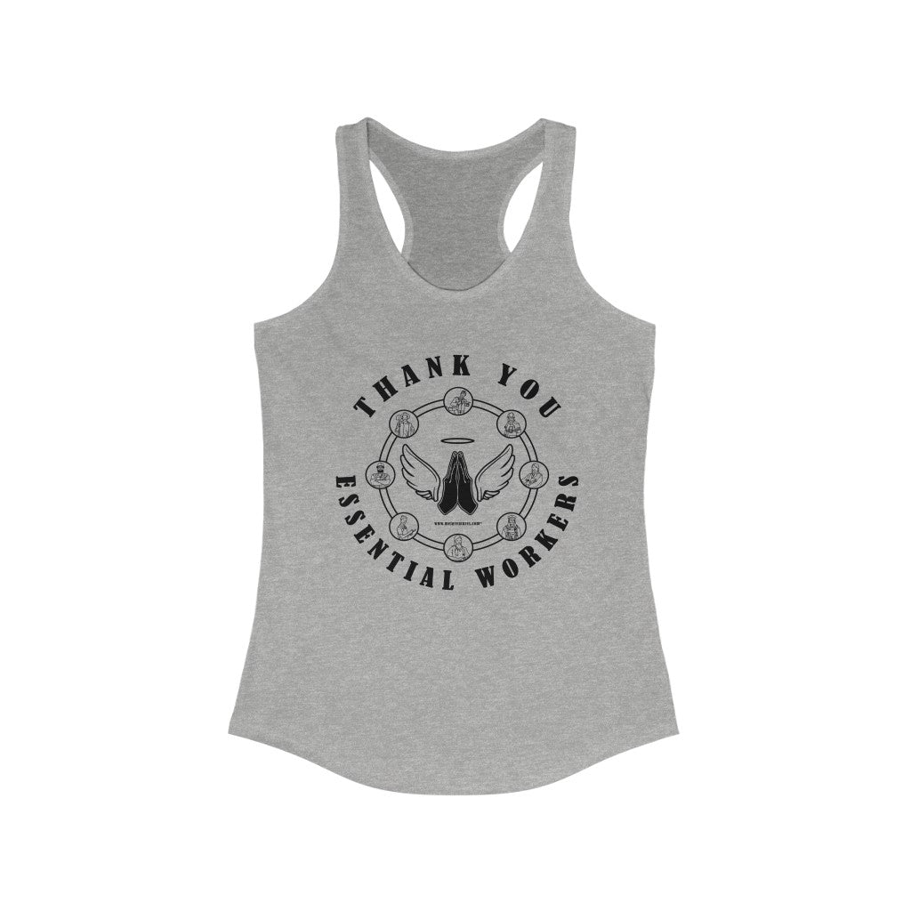 Essential Workers Gratitude Racerback Tank