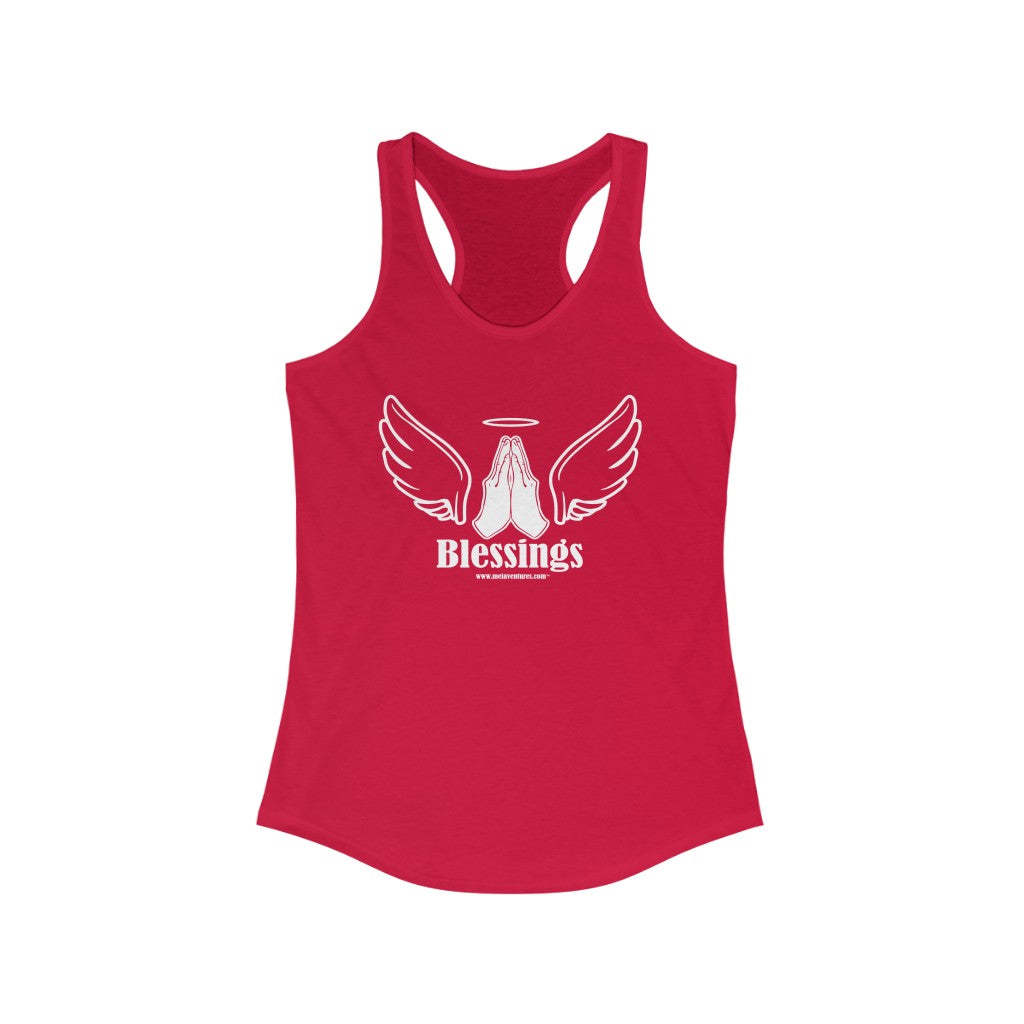 Blessings Gratitude Appreciation Racerback Tank Top