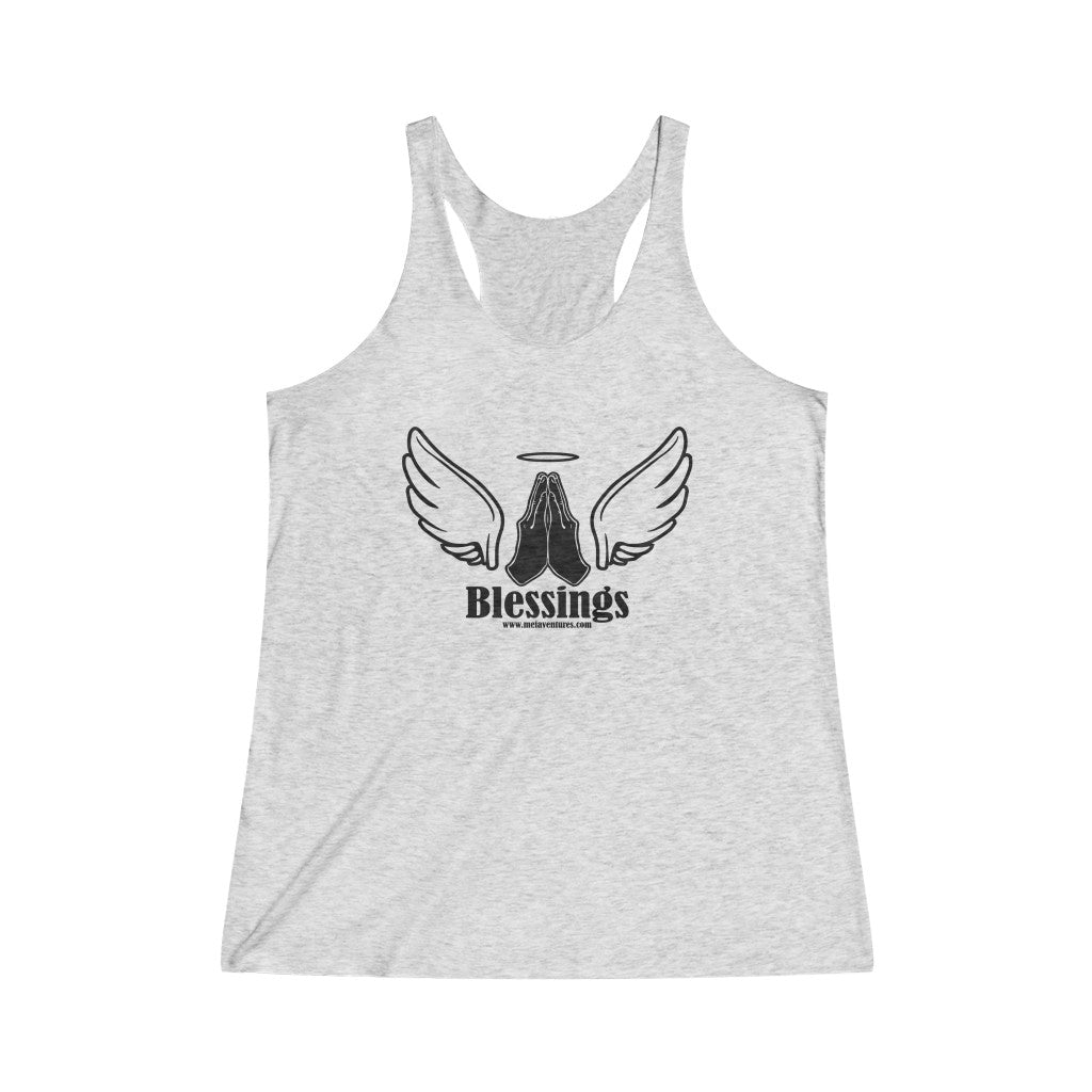 Blessings Gratitude Appreciation Racerback Tank Top