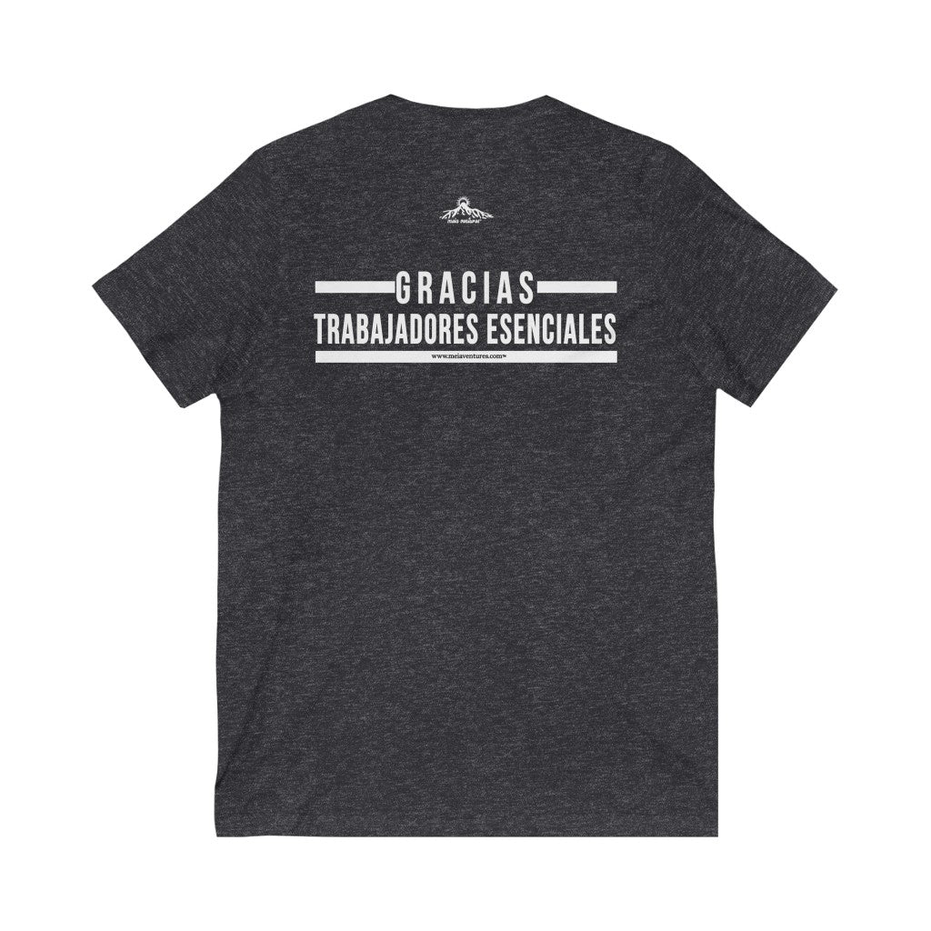 Essential Workers Tee Gracias Trabajadoras Esenciales V-Neck Tee